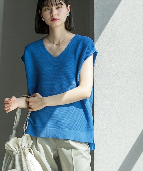 OPAQUE.CLIP ニット セーター 「5color/S-LLsize」ドライタッチ
