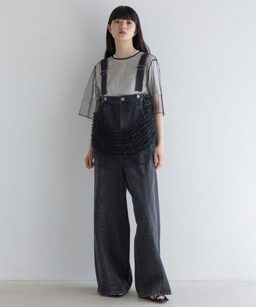 ブラウス シャツ チュールフリルチュニック　ＳＳ　129797 レディース ブラウス シャツ チュールフリルチュニック SS 129797