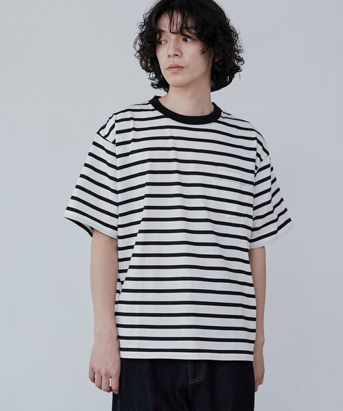 coen(コーエン) tシャツ 「WELLTECT」ボーダークルーネックTシャツ coen(コーエン) tシャツ 「WELLTECT」ボーダークルーネックTシャツ