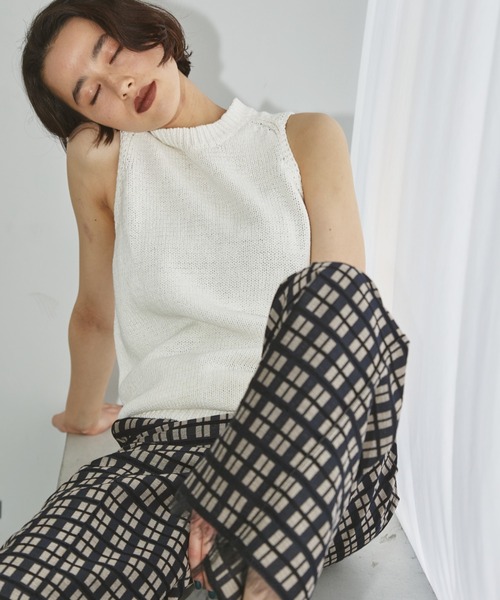 ☆美品 TODAYFUL トゥデイフル ノースリーブ ニット Vネック