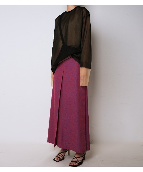 新品♥IRENEアイレネロングスカートピンクアシンメトリー34
