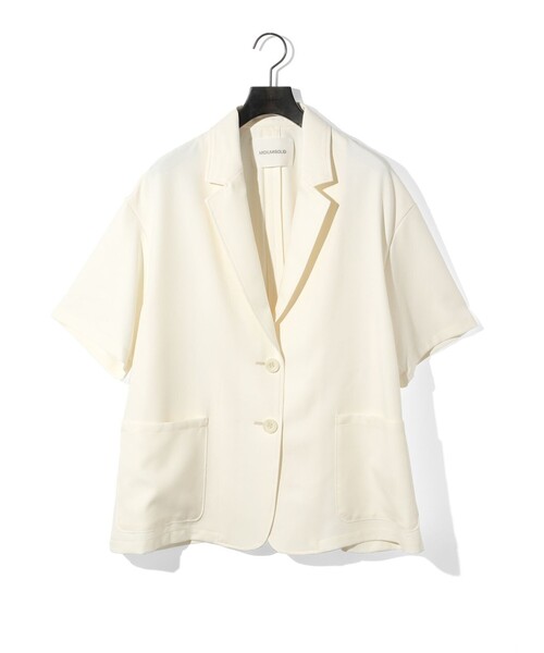 ダウン ダウンジャケット MIDIUMISOLID for Ladies ハーフスリーブ 