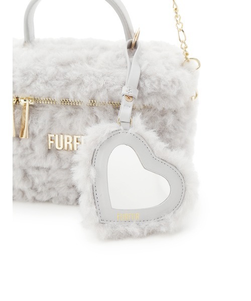 furfur エコファーバニティバッグ オフィシャル・楽天限定カラー】エコファーバニティバッグ(バッグ