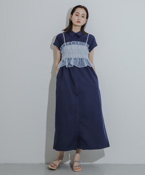 SENSE OF PLACE by URBAN RESEARCH ワンピース ビスチェセットフレンチ