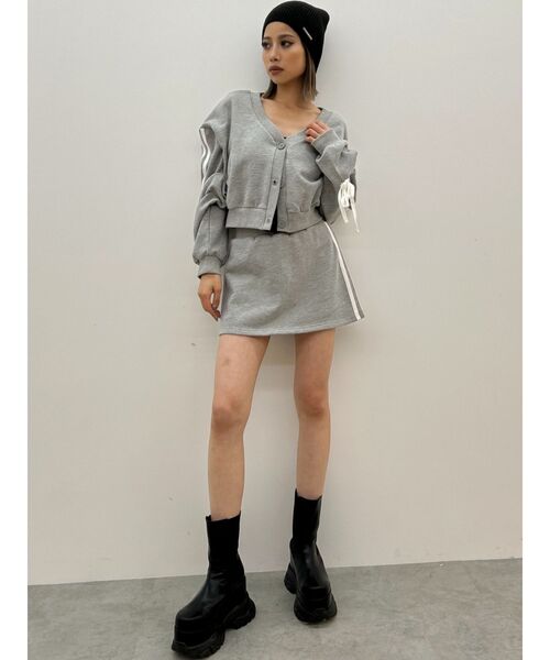 新品未使用 GYDA スカートライクショートパンツ ブラック ジェイダ GYDA GG PATTERNニット スカートライクショートパンツ