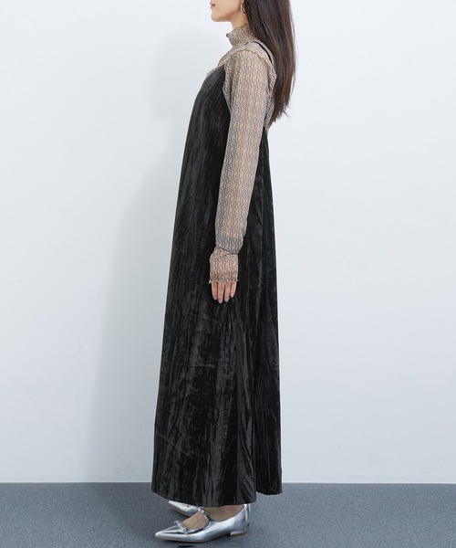 LE CERCLE par rope' ワンピース ベロアキャミワンピース : ZOZOTOWN