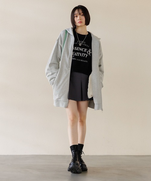 ニット セーター 「UNISEX/選べる着丈」カールヤーンロゴニット レディース メンズ Anui ニット セーター 「UNISEX/選べる着丈」カールヤーン