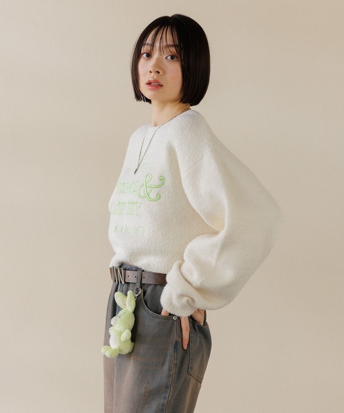 Anui ニット セーター 「UNISEX/選べる着丈」カールヤーン