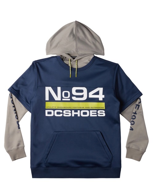 DC ジャケット S グレー フード ロゴ ストリート DC SHOES（ディーシーシューズ） パーカー DRYDEN/DCレイヤード