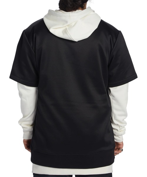 DC DRYDEN HOODIE グレー/ブラック DC SHOES パーカー DRYDEN/DCレイヤードデザインプルオーバー