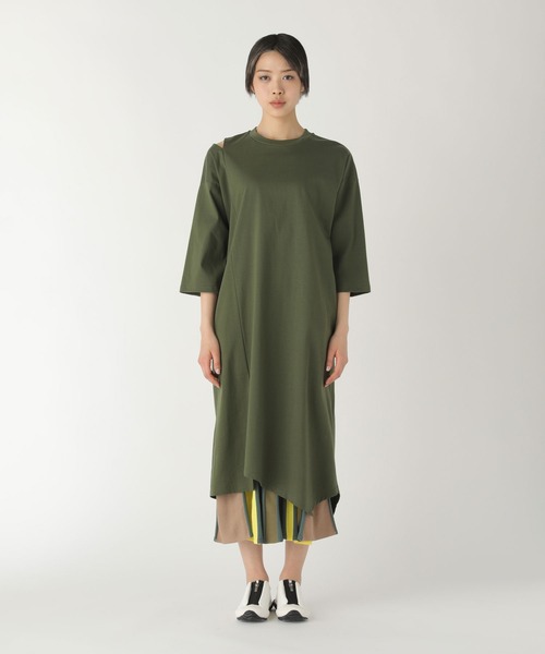 ZUCCa」 7分袖ワンピース M size パープル レディース : 87773769 
