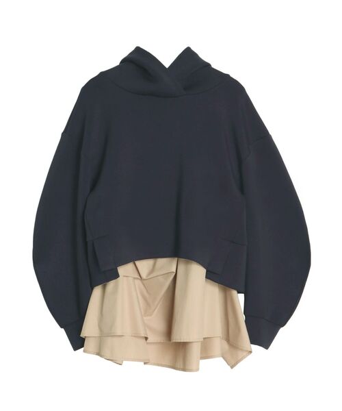 定価19800円 ELENDEEK ニットポンチョ ブラウス セット 黒