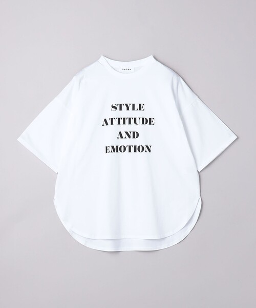 SACRA 半袖コットンカットソーTシャツ 新品未使用タグ付き SACRA（ファッション） SACRA サクラ プレミアムコットン