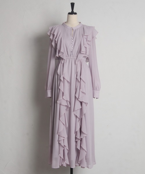 tocco closet ワンピース 楊柳ラッフルフリルワンピース