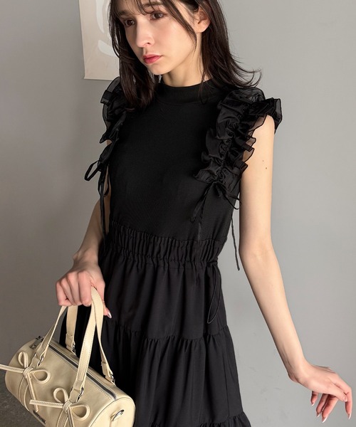 mily bilet ワンピース 「mily bilet」一枚で大人可愛く決まる。フリル