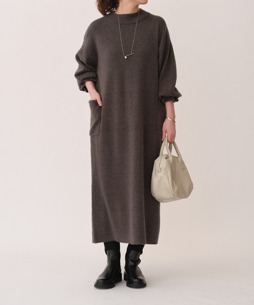 BEARDSLEY（ビアズリー） ニットワンピース FREE チャコールグレー