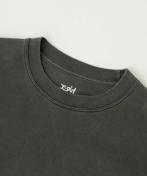 エックスガール X-girl PIGMENT DISTRESSED CIRCLE LOGO S/S TEEベビーT ちびT へそ出し Y2K 半袖 Tシャツ レディース ストリート ブランド 新品 正規品 X-girl tシャツ PIGMENT DISTRESSED CIRCLE LOGO S/S TEE