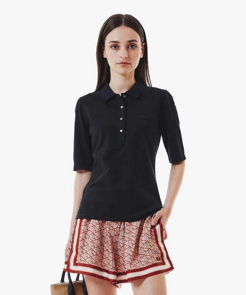 ポロシャツ ポロ スリムフィットハーフスリーブポロシャツ レディース LACOSTE ポロシャツ ポロ スリムフィットハーフスリーブ