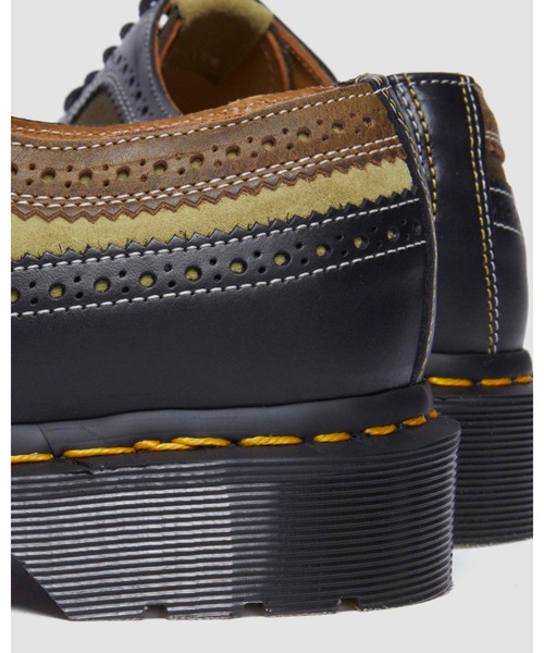 極美品❣️Dr. Martens ドクターマーチン ブローグ 3989 UK3 Dr. Martens/ドクターマーチン 3989 イエローステッチ ブローグ