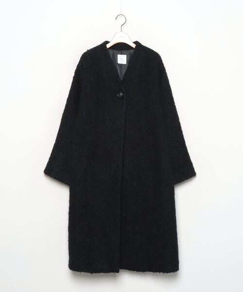 EPOCA THE SHOP（エポカザショップ） ノーカラーコート 38 ブラック
