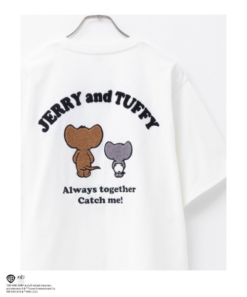 tシャツ TOM＆JERRY ジェリータフィーサガラ刺繍Tシャツ メンズ