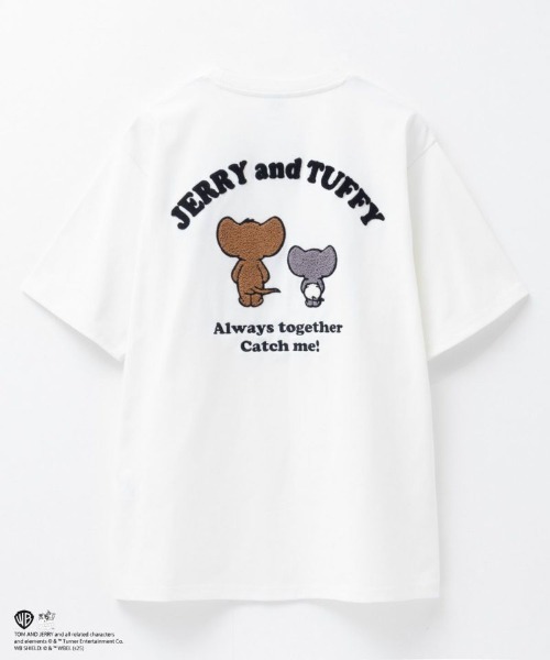 tシャツ TOM＆JERRY ジェリータフィーサガラ刺繍Tシャツ メンズ