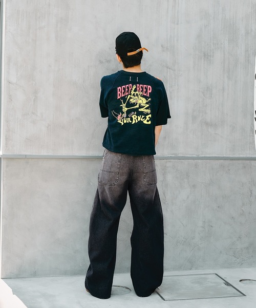conz コンズ　25ss カーブデニム　ワイドレッグダークブルーデニム CONZ（コンズ）｜デニムパンツ一覧 - WEAR