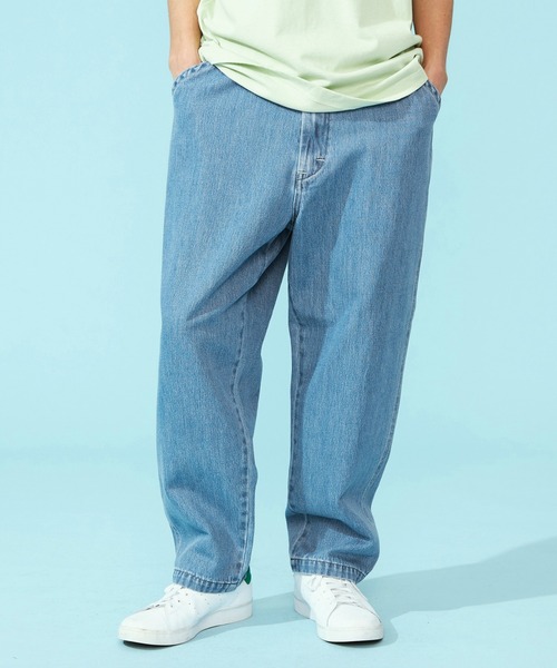 Lee リラックスイージーワイドペインターデニムパンツ　ブルー 楽天市場】【Lee公式】【軽くて涼しいワイド】リラックス
