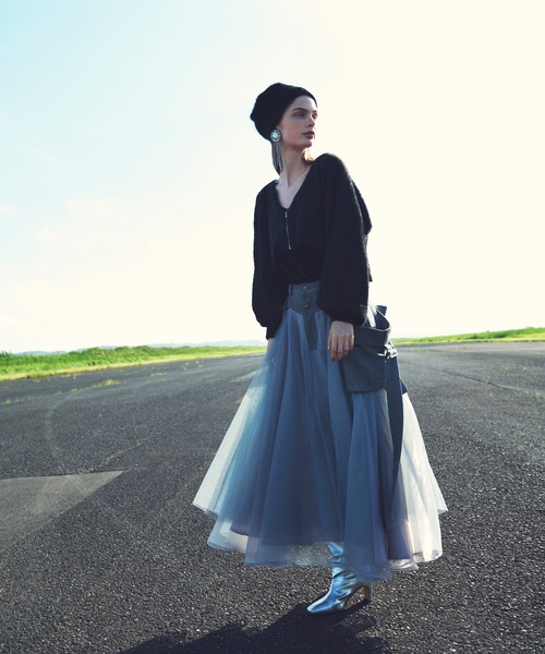 お値下げ中*la belle etude オーロラスカート　ブルー お値下げ中*la belle etude オーロラスカート ブルー - メルカリ