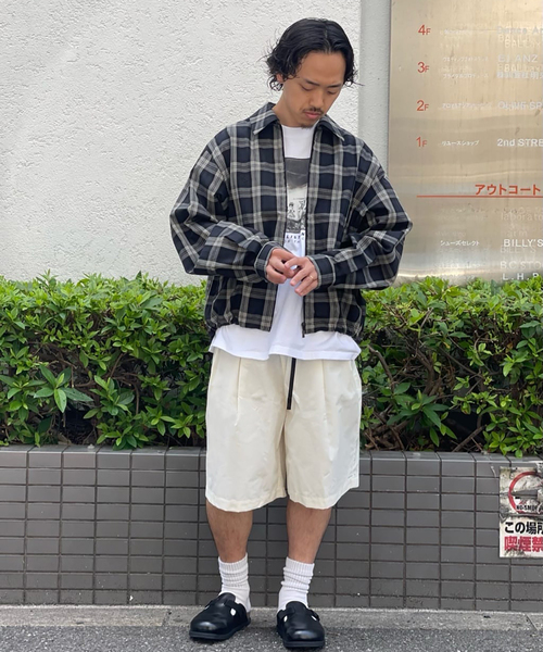 パンツ is-ness THM WIDE EZ SHORTS WISM パンツ is-ness / イズネス EZ SHORTS メンズ : ZOZOTOWN