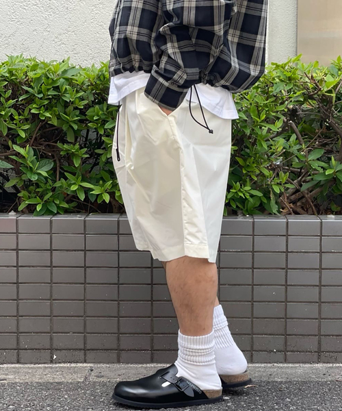 パンツ is-ness THM WIDE EZ SHORTS WISM パンツ is-ness / イズネス EZ SHORTS メンズ : ZOZOTOWN