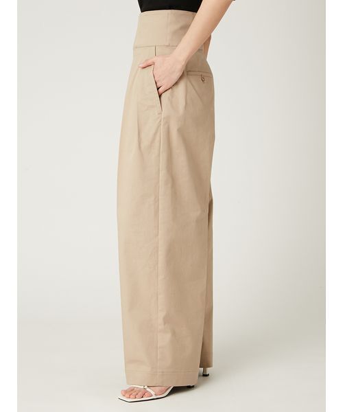 よんページ FRAY I.D パンツ 「FRAY I.D｜Dickies」ツータックワイドツイル