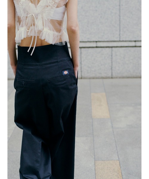 FRAY I.D パンツ 「FRAY I.D｜Dickies」ツータックワイドツイル
