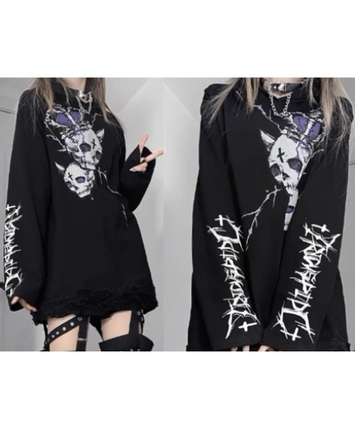 NOVESSEL tシャツ 「TricuspidC/トライカスピッドシー」フード付き