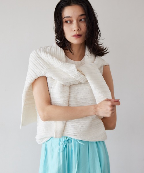 BARNYARDSTORM - 【新品】BARNYARDSTORM カシミヤ&amp;フォックス　ノースリーブニット 新品】BARNYARDSTORM カシミヤ&フォックスノースリーブニット