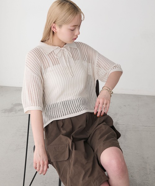 forksy.(フォルクシー) ポロシャツ ポロ 「forksy.」衿付き forksy.(フォルクシー) ポロシャツ ポロ 「forksy.」衿付き