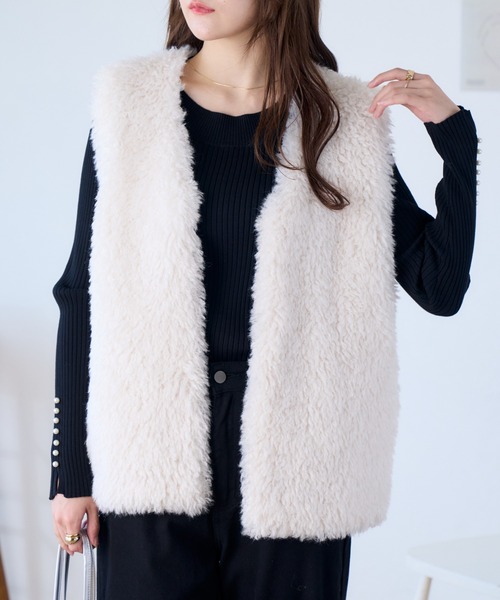 「Ada.」 ベスト FREE グレー系その他 レディース_画像3