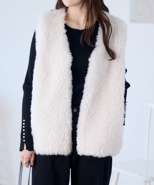 「Ada.」 ベスト FREE グレー系その他 レディース_画像5