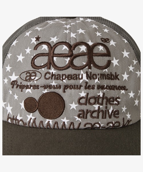 aeae キャップ 帽子 WEB LOGO MESH CAP レディース メンズ