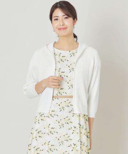 「TO BE CHIC」 ニットカーディガン 40 オフホワイト レディース