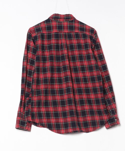 赤チェック柄長袖シャツ ボヘミアン　メンズサイズS レディース BOHEMIANS 「BOHEMIANS」 チェック柄長袖シャツ 1 レッド メンズ