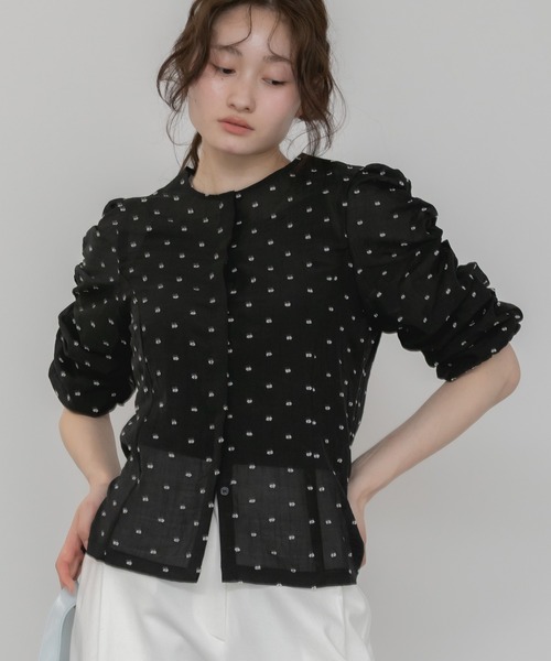 HEILIS ブラウス シャツ 「original」ドットシャーリング