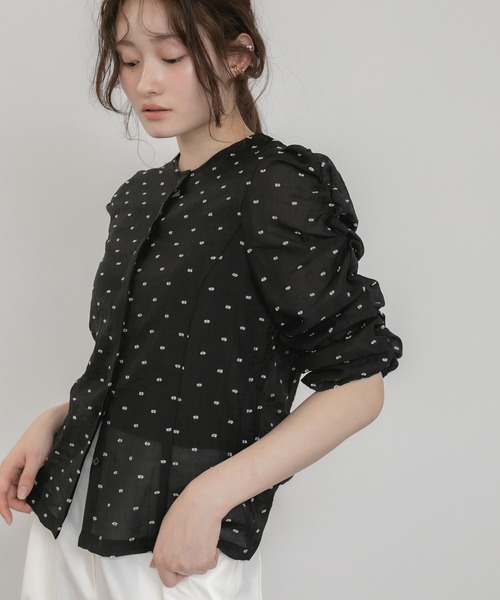 HEILIS ブラウス シャツ 「original」ドットシャーリング