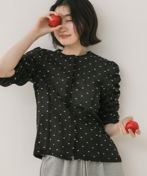 HEILIS（ヘイリス） ブラウス シャツ 半袖 「original」ドット 