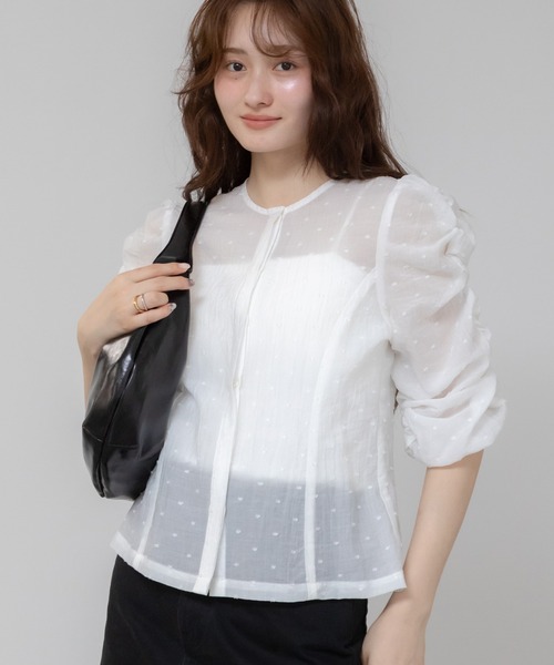 インドブラス聖水入れ Ｄ HEILIS ブラウス シャツ 「original」ドットシャーリング