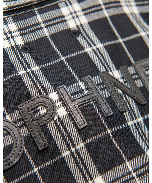 SOPHNET.（ソフネット） シャツ SAXONY WOOL CHECK LOGO PATCH SHIRT