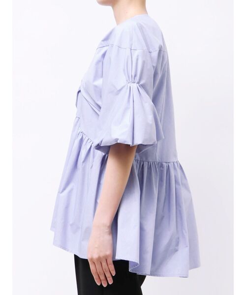 ELENDEEK（エレンディーク） ブラウス シャツ ギャザーバルーン