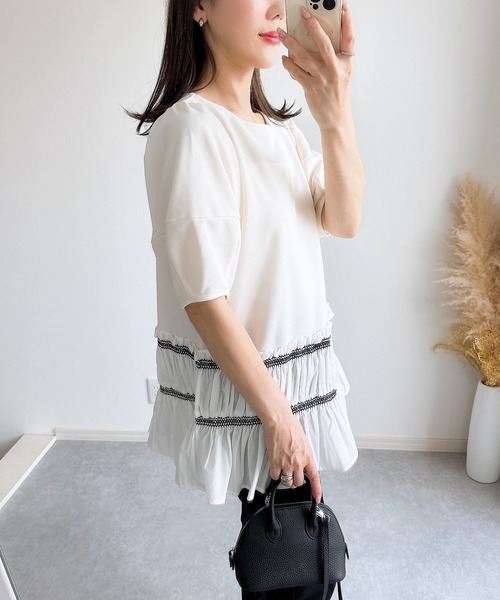 &. NOSTALGIA tシャツ 「ZOZO限定」エンブロティアード