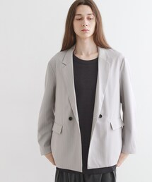 ジャケット テーラードジャケット 「セットアップ対応」ピンストライプルーズジャケット メンズ｜ZOZOTOWN Yahoo!店