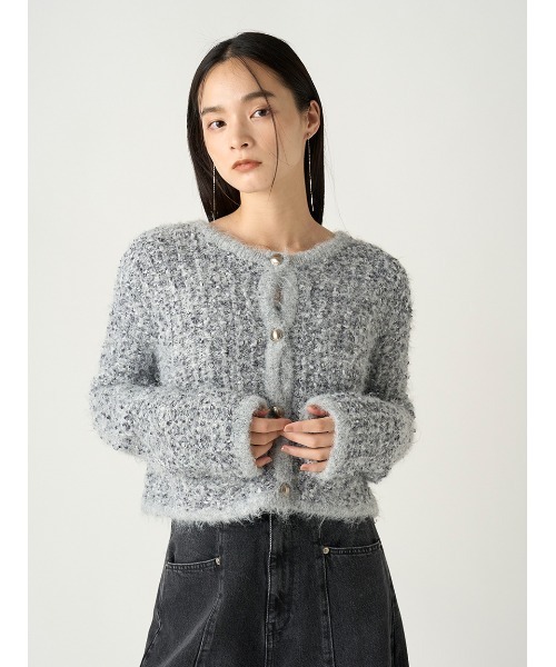 FRAY I.D（フレイ・アイディー） ニットカーディガン FREE グレー